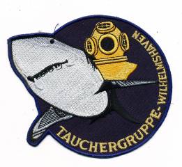 Aufnäher Marine Tauchergruppe Wilhelmshaven HAI, ohne Klett