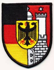Aufnäher Universität der Bundeswehr HAMBURG, farbig mit Klett