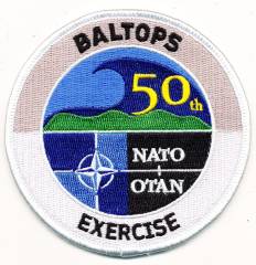 Aufnäher NATO 50th BALTOPS Exercise, mit Klett