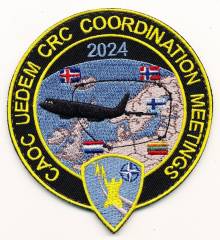 Patch NATO CAOC UEDEM CRC Coordination Meeting 2024, embroidered, with velcro