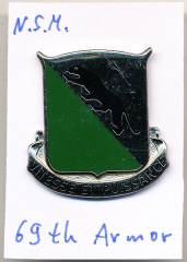 Unit Crest 69th Armor, N.S.Meyer