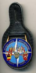 Pocket Badge NATO Netherlands Administartion Corps SHAPE, hard enamel