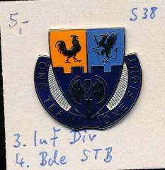 Unit Crest 3rd Infantry Division, 4th Brigade STB, S38