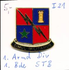 Unit Crest 1st Armored Division, 1st Brigade STB, I21