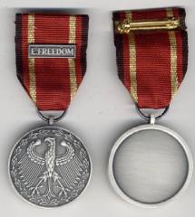 Einsatzmedaille ENDURING FREEDOM silber