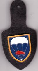 Brustanhänger Fallschirmjägerbataillon 314 Relief, Stacheln und Nieten, Hummel