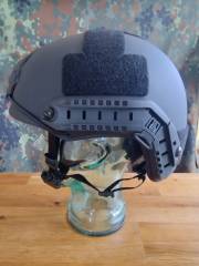 Gefechtshelm Typ FAST, schwarz, Größe XL, mit deutschem amtlichen Prüfbericht