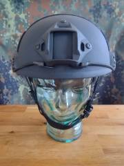 Gefechtshelm Typ FAST, schwarz, Größe XL, mit deutschem amtlichen Prüfbericht