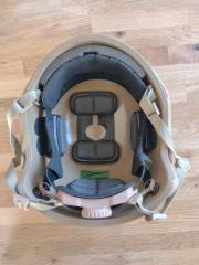Combat Helmet type FAST, khaki / coyote, size XL, with German certificate