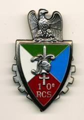 Metallabzeichen Frankreich, 10. RCS Versorgungsregiment, Delsart