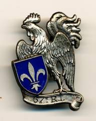 Metallabzeichen Frankreich, 67. Infanterieregiment, Nadel, Delsart