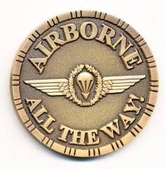Coin Bundeswehr Fallschirmjäger AIRBORNE bronze, 40 mm