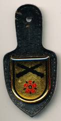 Pocket Badge Armored Artillery Battalion 215 AUGUSTDORF, pinback, used