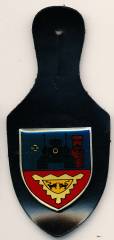 Pocket Badge Air Defense Regiment 6 LÜTJENBURG, printed, clasps, no hallmark