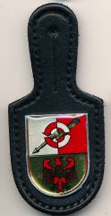 Brustanhänger Bereichsfernmeldeführer 838 POTSDAM, gedruckt, Wawersich