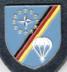 Pocket Badge Air Mobile Forces Command REGENSBURG, painted, clutchback, Hummel