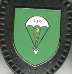 Brustanhänger Luftlandepanzerabwehrkompanie 270 WILDESHAUSEN, Kaltemaille, Stacheln, ohne Hersteller