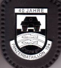 Brustanhänger 40 Jahre Panzerbataillon 104, Emaille