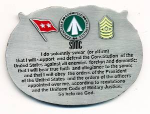 US Coin Surface Deployment and Distribution Command Career Counselor, 70 x 50 mm