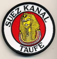 Aufnäher Patch Marine Suez Kanal Taufe, ohne Klett