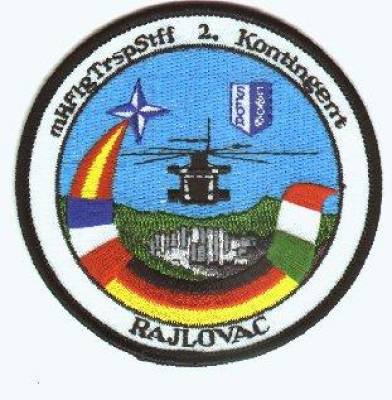 Patch medium Army Aviation Transportation Wing 2. Contingent SFOR, no velcro