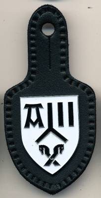 Brustanhänger Panzerbrigade 8 LÜNEBURG, 2. Ausführung, Relief, Stacheln, ohne Hersteller