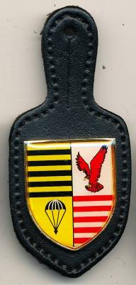 Pocket Badge Airborne Infantry Battalion 373 DOBERLUG-KIRCHHAIN, printed, Wawersich
