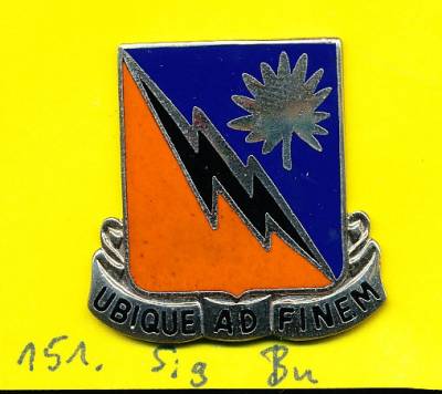 Unit Crest 151st Signal Battalion, Stacheln, 22M