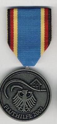 Deutschland Medaille Fluthilfe 2002