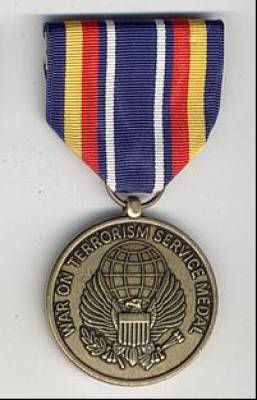 USA War on Terrorism Service Medal, Originalgröße