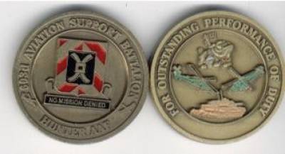 Coin 603rd Aviation Support Battalion 40 mm