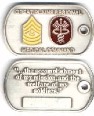 Coin Great Plains Regional Medical Command 55 x 32 mm