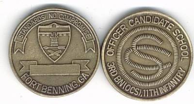 Coin Officer Candidate School, 3rd Bn, 11th Infantry, 40 mm