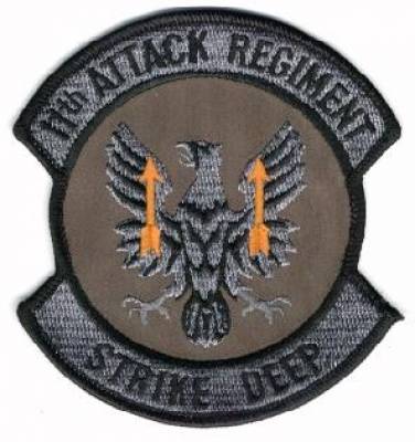 Aufnäher 11th Aviation Regiment tarn, Pfeile orange