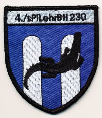 Patch 4./heavy Engineer Teach Battalion 230 INGOLSTADT, color, with velcro