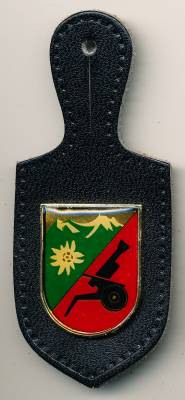 Brustanhänger Gebirgspanzerartilleriebataillon 225 FÜSSEN, gedruckt, Wawersich