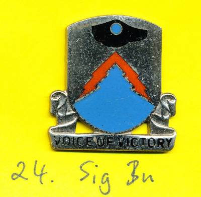 Unit Crest 24th Signal Battalion, Stacheln, E35