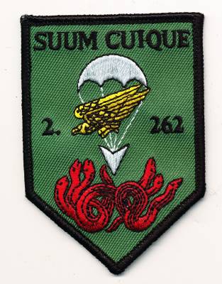 Aufnäher 2./Fallschirmjägerbataillon 262, mit Klett