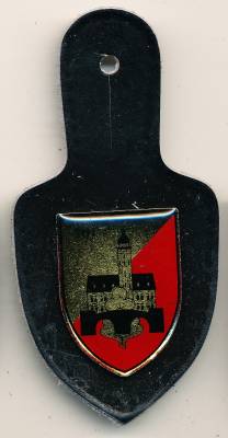 Pocket Badge Armored Engineer Battalion 701 GERA, number small, printed, Wachter