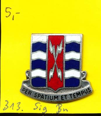Unit Crest 313th Signal Battalion, Stacheln, Orber