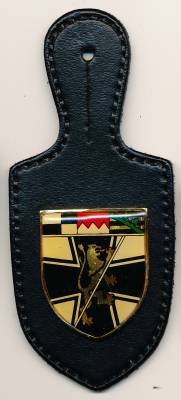 Pocket Badge Area Defense Command 67 BAYREUTH, 1st type, printed, Wawersich
