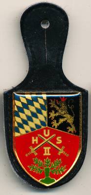 Brustanhänger Heeresunteroffizierschule II WEIDEN, gedruckt, Wachter
