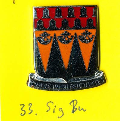 Unit Crest 33rd Signal Battalion, Stacheln, S21