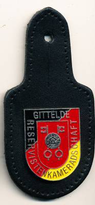 Pocket Badge Reserve Comradeship GITTELDE/HARZ, painted, pinback, Hummel