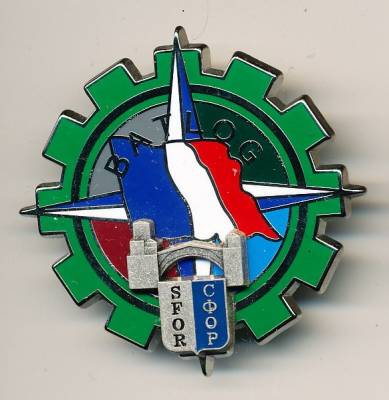 Abzeichen Frankreich SFOR BATLOG, G4666, Pichard-Balme