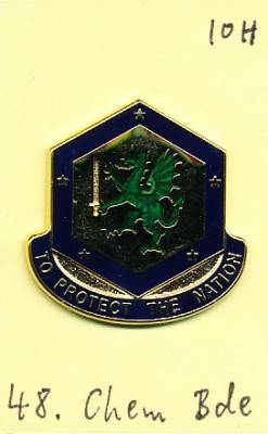 Unit Crest 48th Chemical Brigade, Stacheln, IOH
