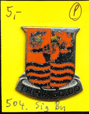 Unit Crest 504th Signal Battalion, Stacheln, Poellath