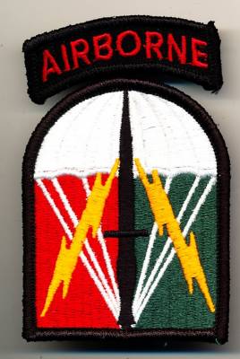 Aufnäher 528th Sustainment Brigade mit Airborne tab, farbig