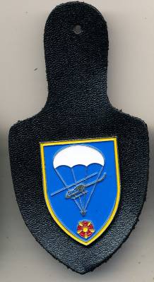 Pocket Badge Airborne Brigade 27 LIPPSTADT, painted, pinback, Hummel