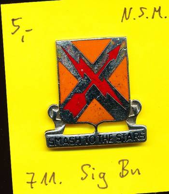 Unit Crest 711th Signal Battalion, Stacheln, N.S. Meyer